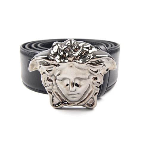 gianni versace silver medusa belt|Versace Medusa belt women's.